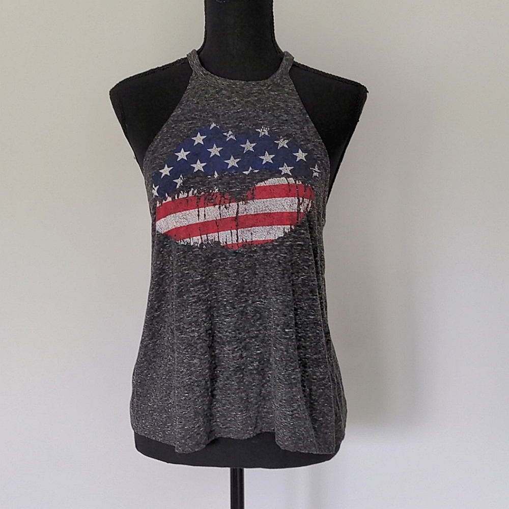 Summer Tank USA Lips